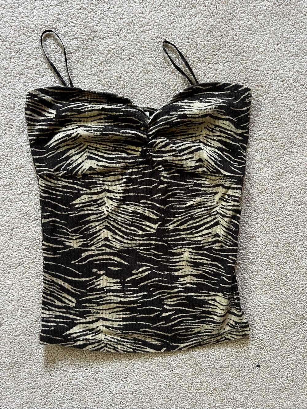 Urban Outfitters Black and Cream strapless Tank